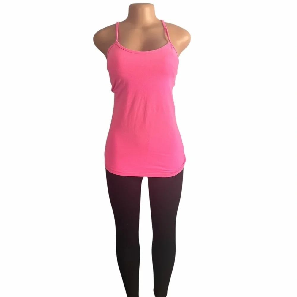 Lululemon Athletica Power Y Light Pink Tank Top